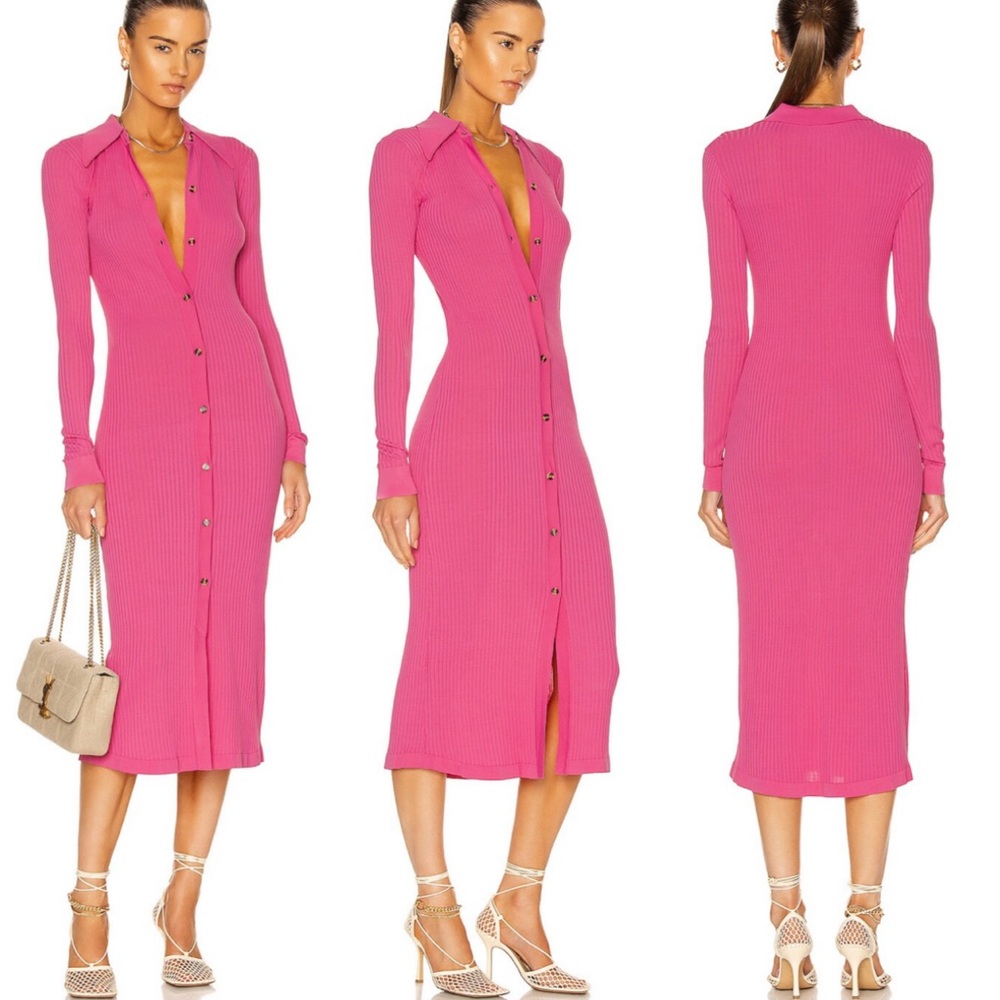 Dodo Bar Or Pink Ella Ribbed Dress - XS